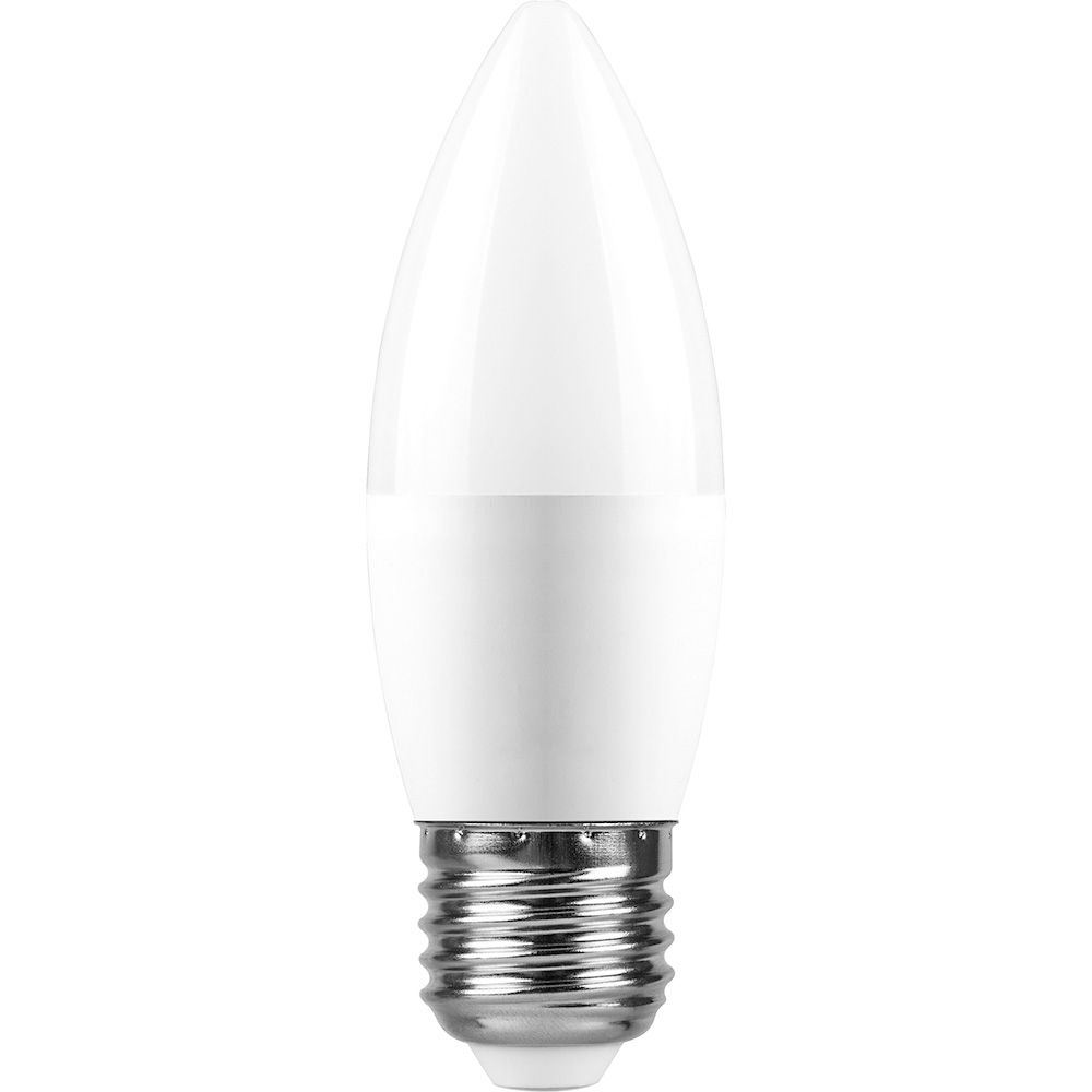 Лампа светодиодная LED 13вт E27 дневной матовая свеча FERON LB-970 38112
