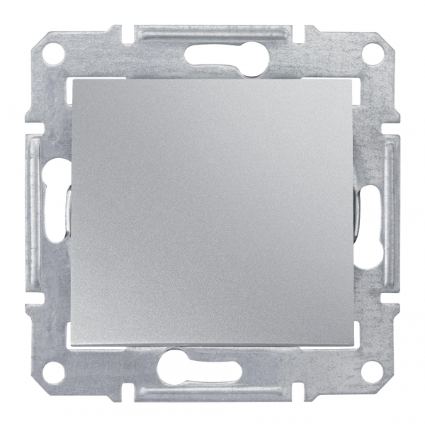 Выключатель одноклавишный, в рамку, алюминий Schneider Electric SDN0100160