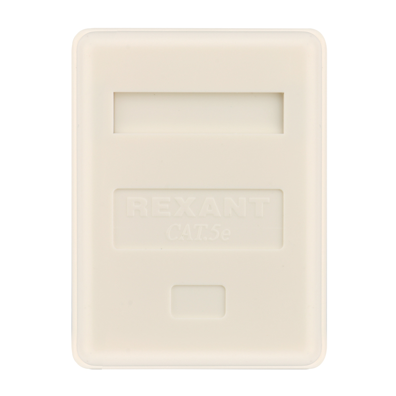 Розетка компьютерная 1 порт RJ-45 (8P8C) cat 5e внешняя, REXANT 03-0121
