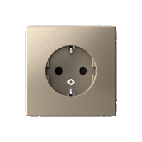 ARTGALLERY розетка с заземлением со шторками, 16А, механизм, шампань Systeme Electric GAL000545