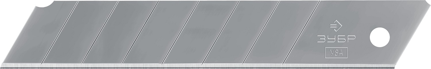Лезвия сегментированные 18 мм, 10 шт, 8 сегментов ЗУБР 09710-18-10