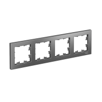 Рамка четырехпостовая ATLASDESIGN универсальная сталь Systeme Electric ATN000904