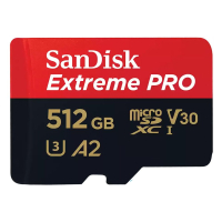 Карта памяти 512GB MicroSD Extreme Pro UHS I, V30, U3, A2, SDXC, 200 МБ/с, Class 10 SanDisk SDSQXCD-512G-GN6MA 157991