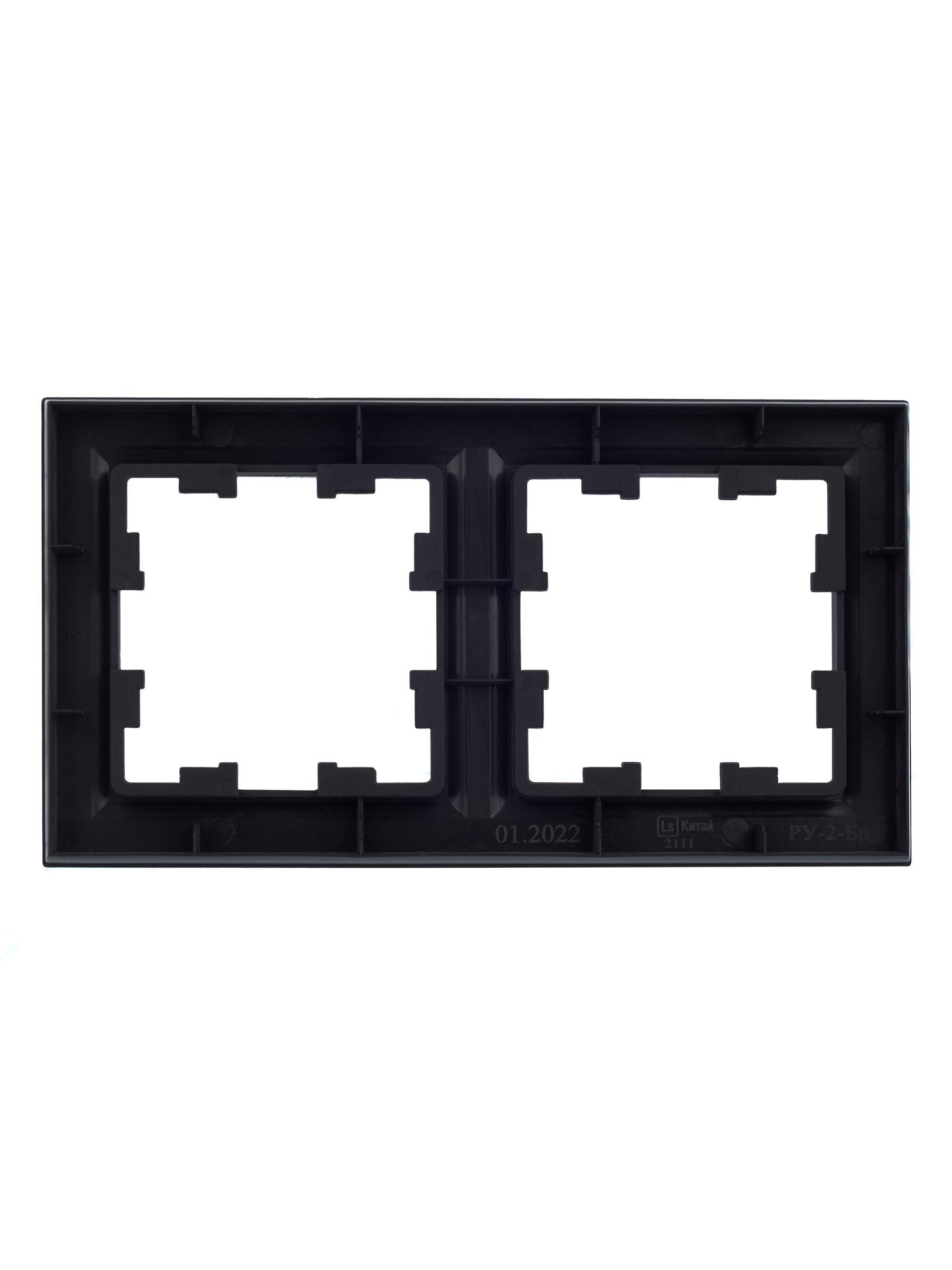 BRITE Рамка 2 поста РУ-2-БрГ графит IEK BR-M22-K53