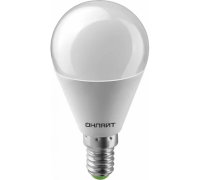 Лампа светодиодная LED 10вт Е14 дневной матовый шар ОНЛАЙТ 61967 21219
