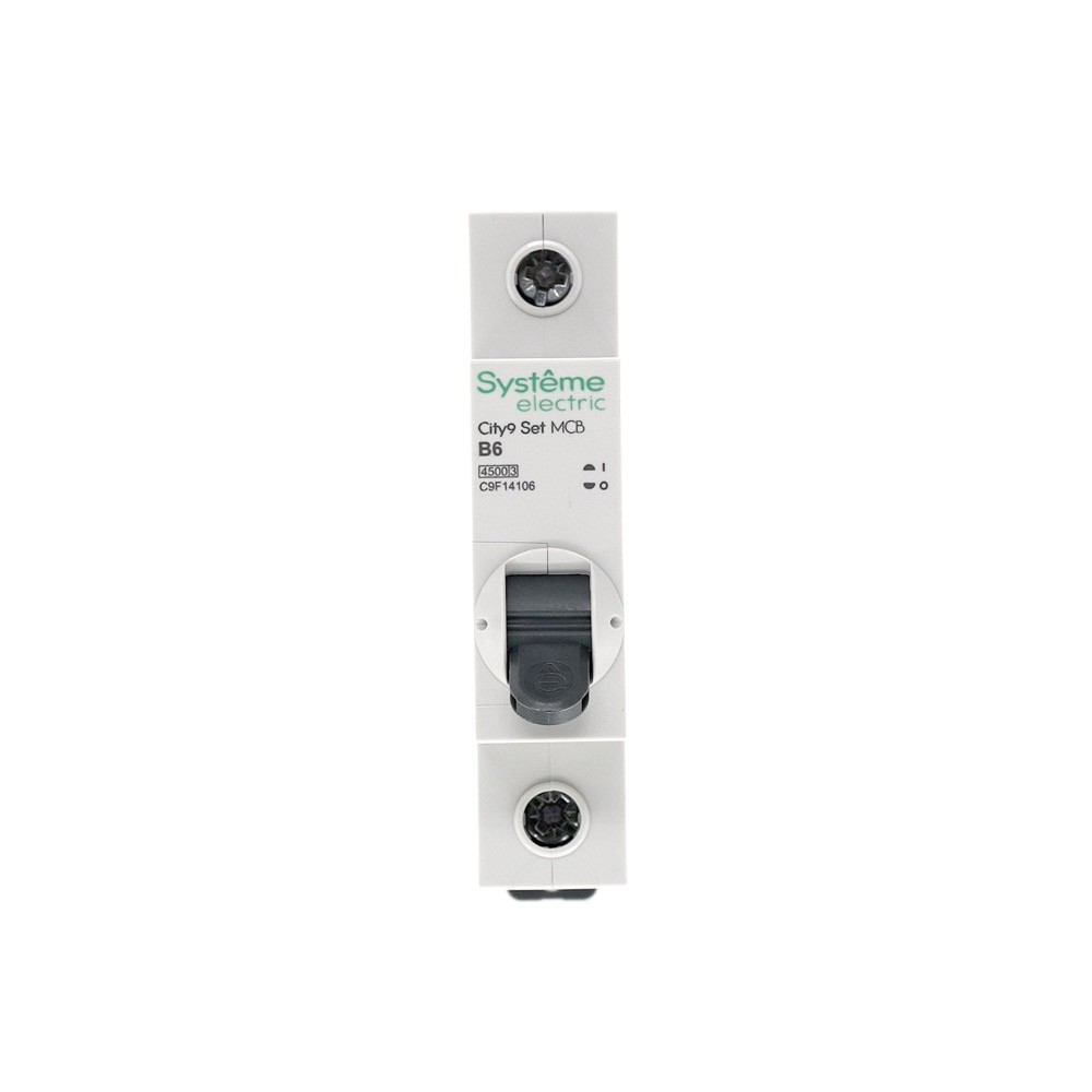 Выключатель автоматический однополюсный 6А B 4.5kA 230В City9 Set Systeme Electric C9F14106