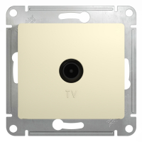 GLOSSA Розетка телевизионная TV в рамку 1дБ бежевая Systeme Electric GSL000291