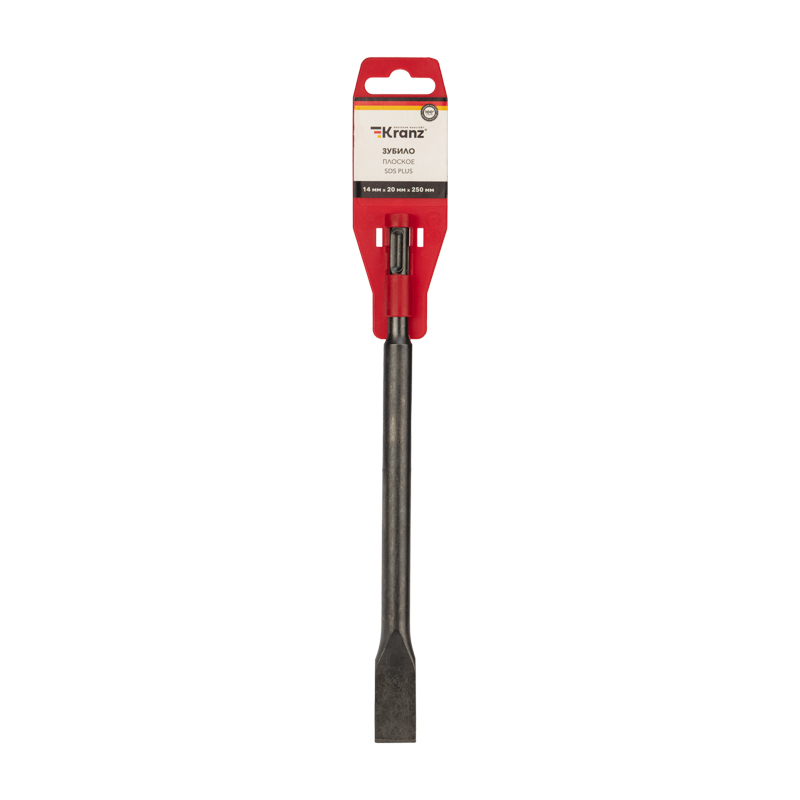 Зубило плоское 14х20х250 мм SDS-plus Kranz KR-91-0207