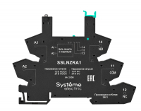 Розетка 24В AC/DC для реле интерфейсного 24В DC, push-in зажим Systeme Electric SSLNZRA1