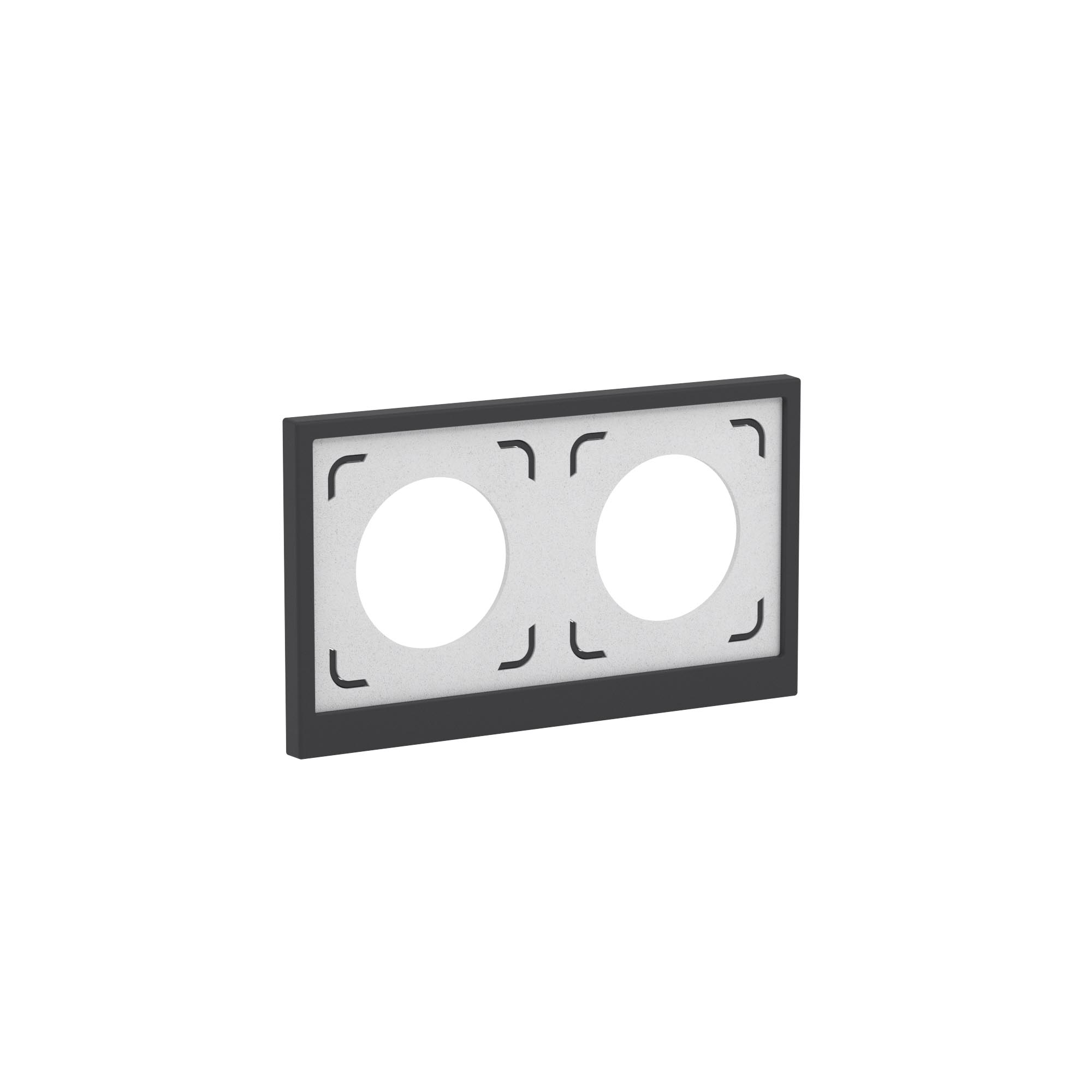 Рамка 2 поста IP44, KANT, черный уголь DKC 7012944