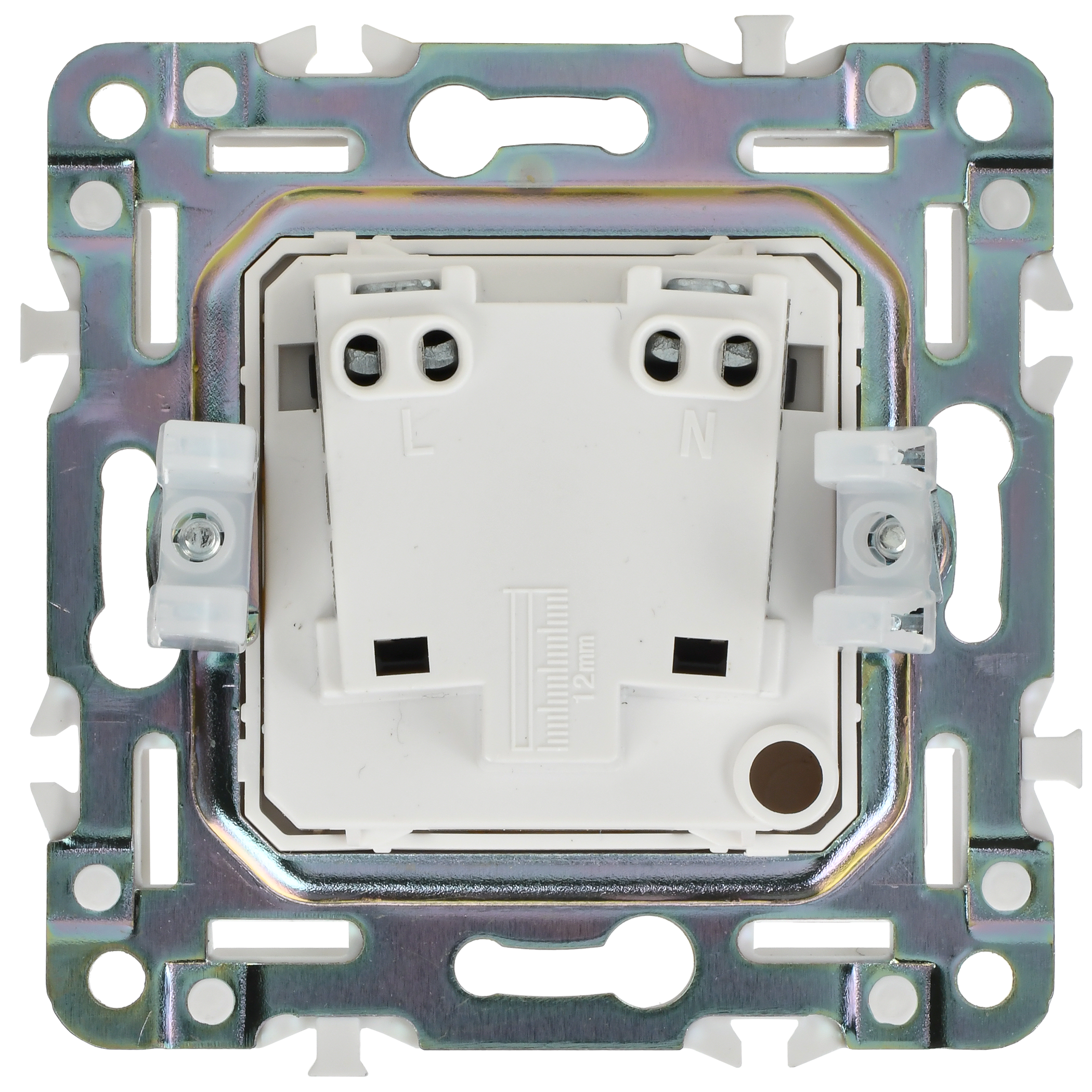 SKANDY Розетка без заземления без защитных шторок 10А SK-R02Bl черный IEK SK-R10-10-K02