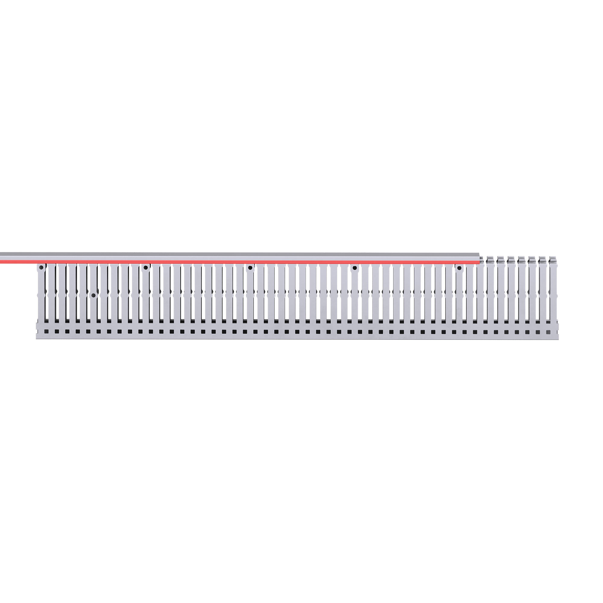 Короб перфорированный RL6 25x80 серый QUADRO DKC 01126RL