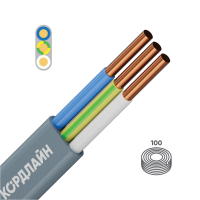 Кабель силовой КОРДЛАЙН ВВГ-Пнг(А)-LS 3x4ок(N,PE)-0,66 100м ТРТС ЭК000114492