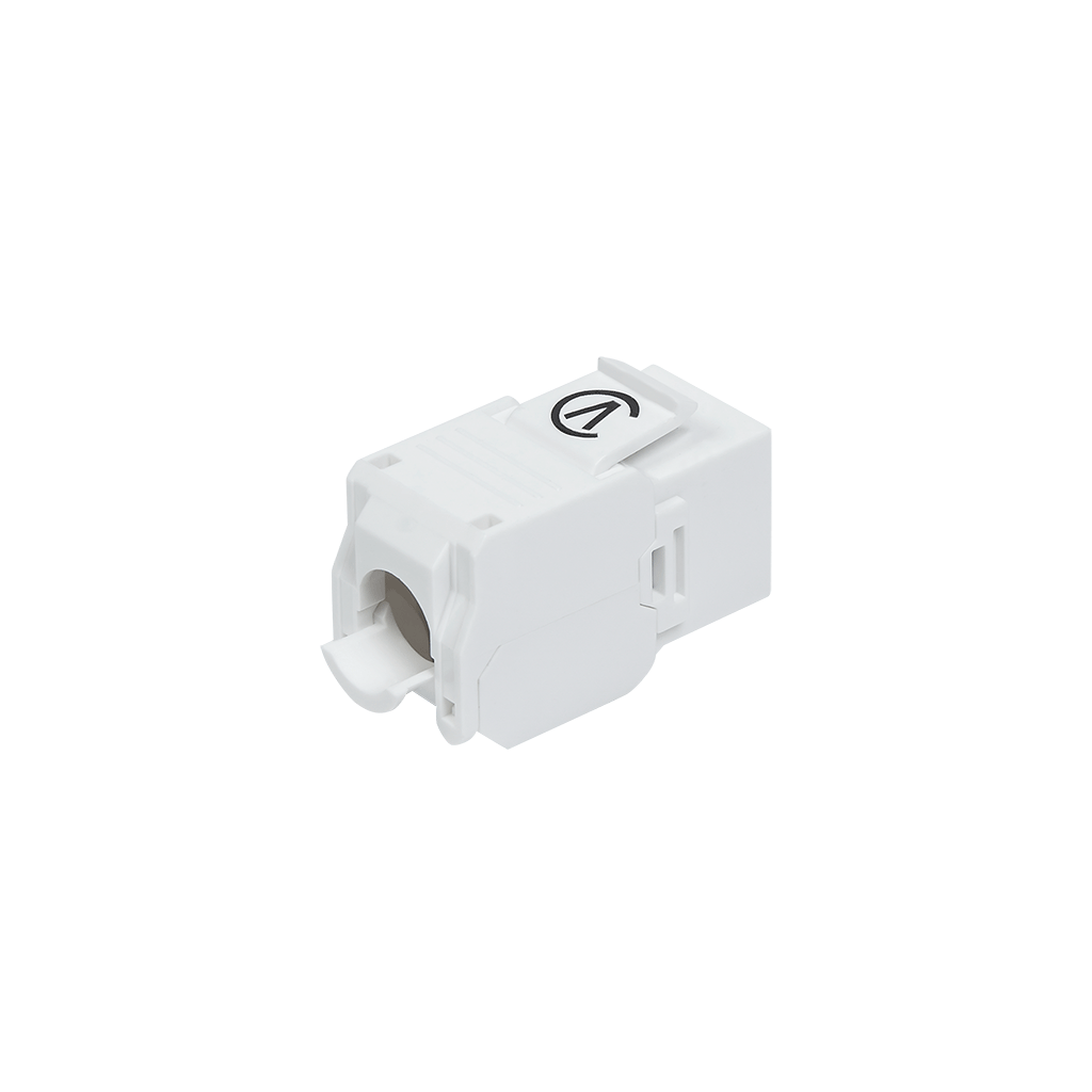 Модуль розеточный CAT6 UTP, Keystone, белый, 180 градусов СегментЭнерго 14616-11127 КА-00003720