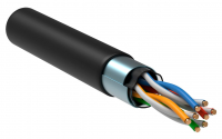 Витая пара F/UTP кат 5E 4х2х24AWG solid LSZH нг(А)-HF черный 305м ITK LC3-C5E04-329