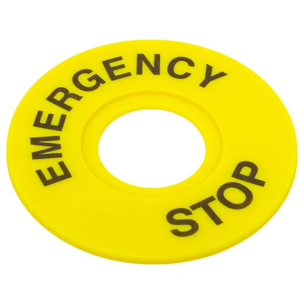 Табличка для кнопок 22 мм EMERGENCY STOP EKF scep-es