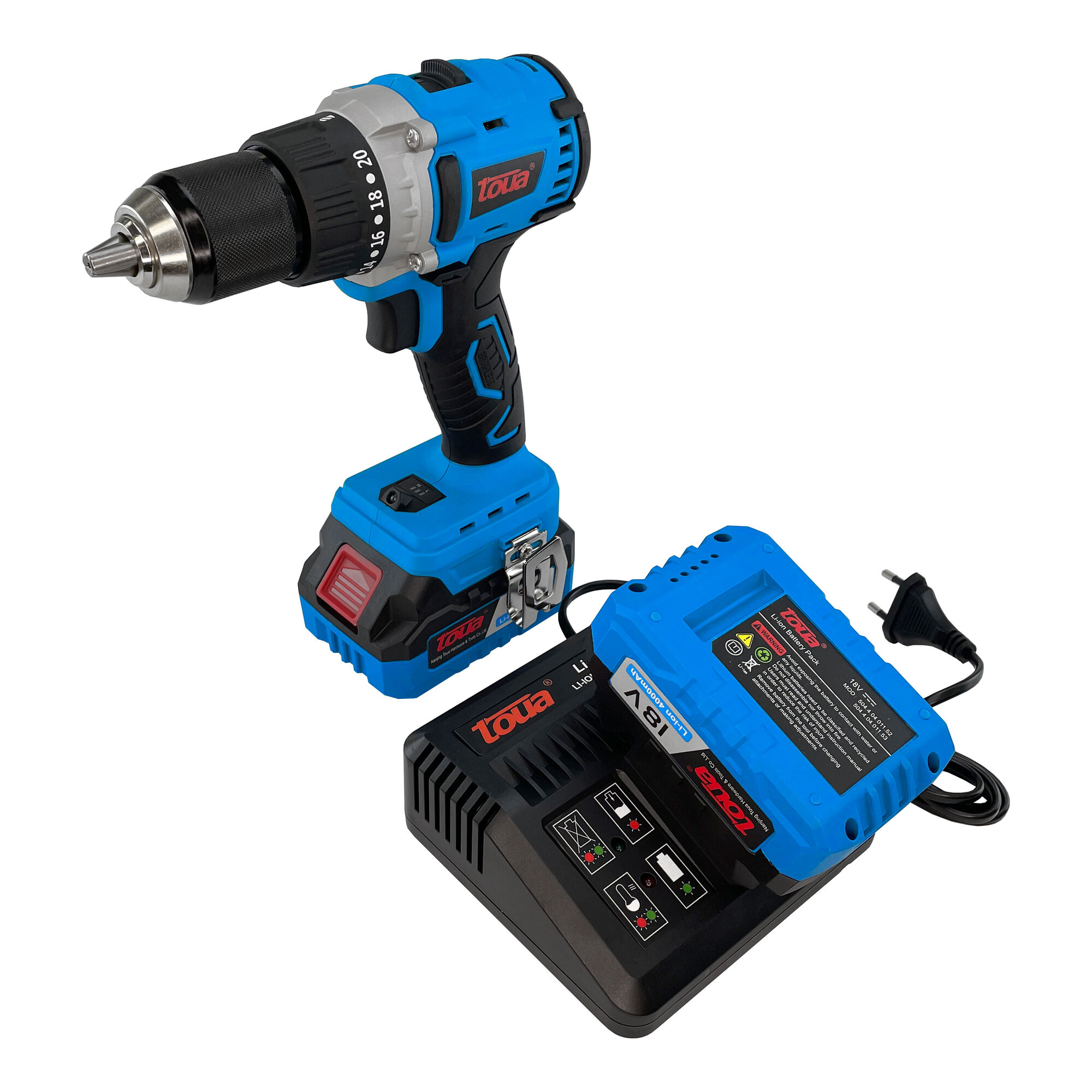 Дрель-шуруповерт аккумуляторный  DBLD180 18 v(1АКБ+ЗУ) Toua DBLD180-1