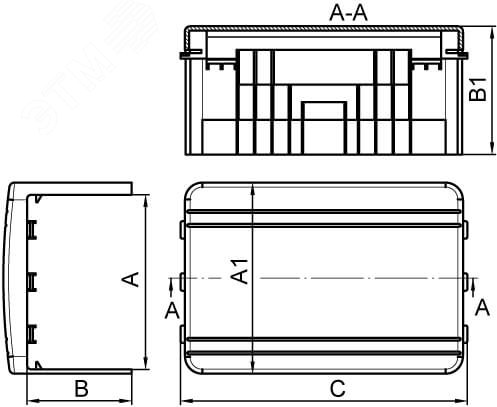 Угол плоский Т-образный  60x40 NTAN  IN-Liner DKC 01755