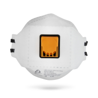 Одноразовый респиратор с клапаном JM-9322 Micron Flex трехпанельный, FFP2 NR D Jeta Safety