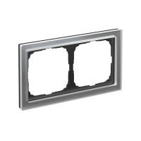 ARTGALLERY PURE 2-постовая РАМКА, ОРГАНИЧЕСКОЕ СТЕКЛО АЛЮМИНИЙ Systeme Electric GAL320302
