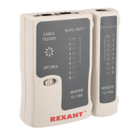 Тестер кабеля RJ-45+RJ-11 468, REXANT 12-1006