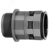 Муфта 36мм труба-коробка DN М50х1.5 полиамид черная DKC PAM36M50N