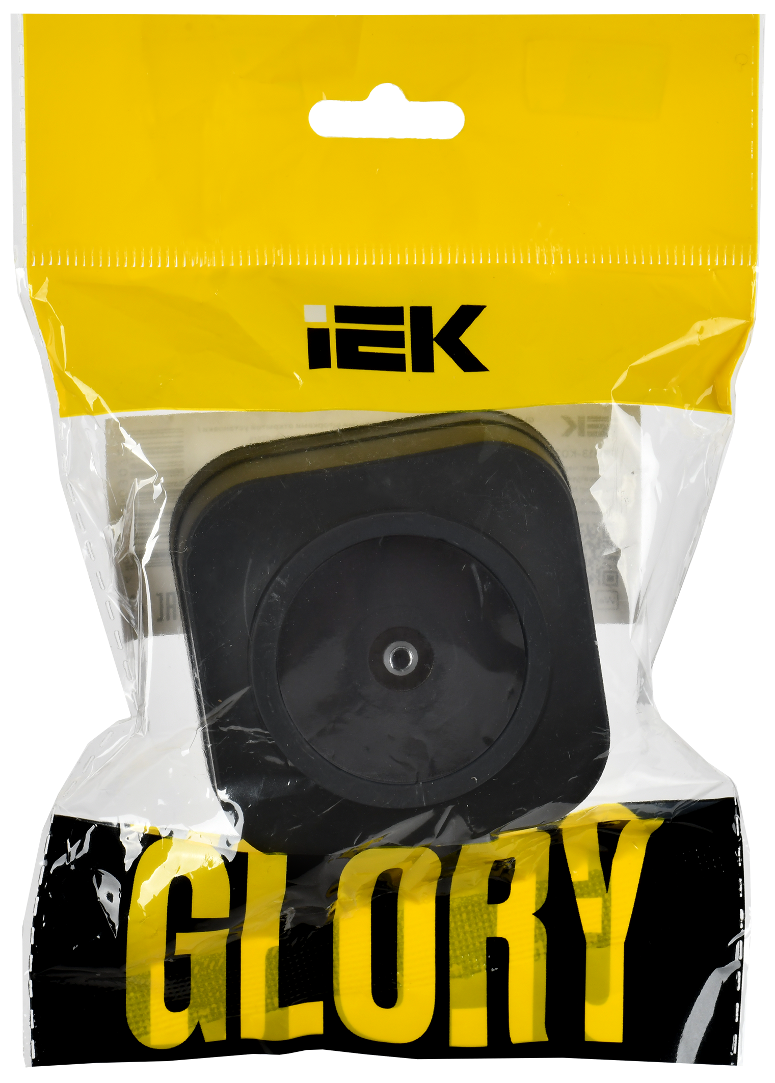 GLORY Розетка для открытой установки TV РТВ20-ХЧм черный матовый IEK EAH10-K02M