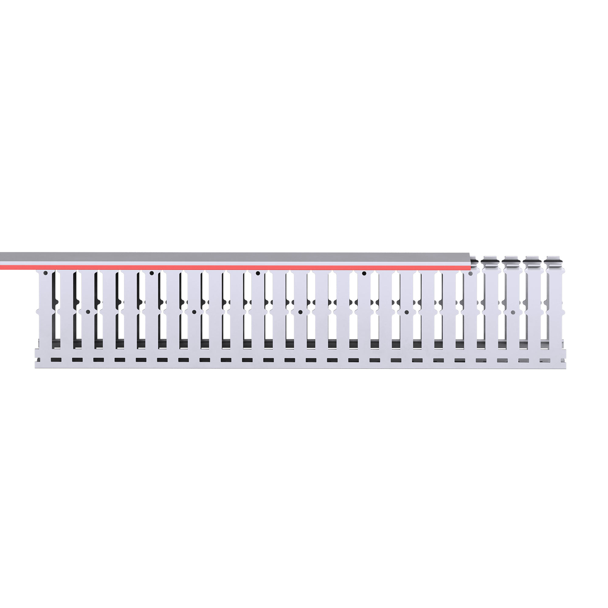 Короб перфорированный RL12 60x100 серый QUADRO DKC 00162RL