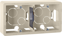 Коробка накладного монтажа 2 поста INSPIRIA слоновая кость Legrand 673991