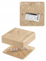 Коробка распаячная КР 100х100х29 ОП сосна IP40, инд. штрихкод TDM ELECTRIC SQ1401-0407