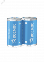 Батарейка  LR20 (D) 1.5V Alkaline 2S в шринке, Космос KOCLR20MAX2S