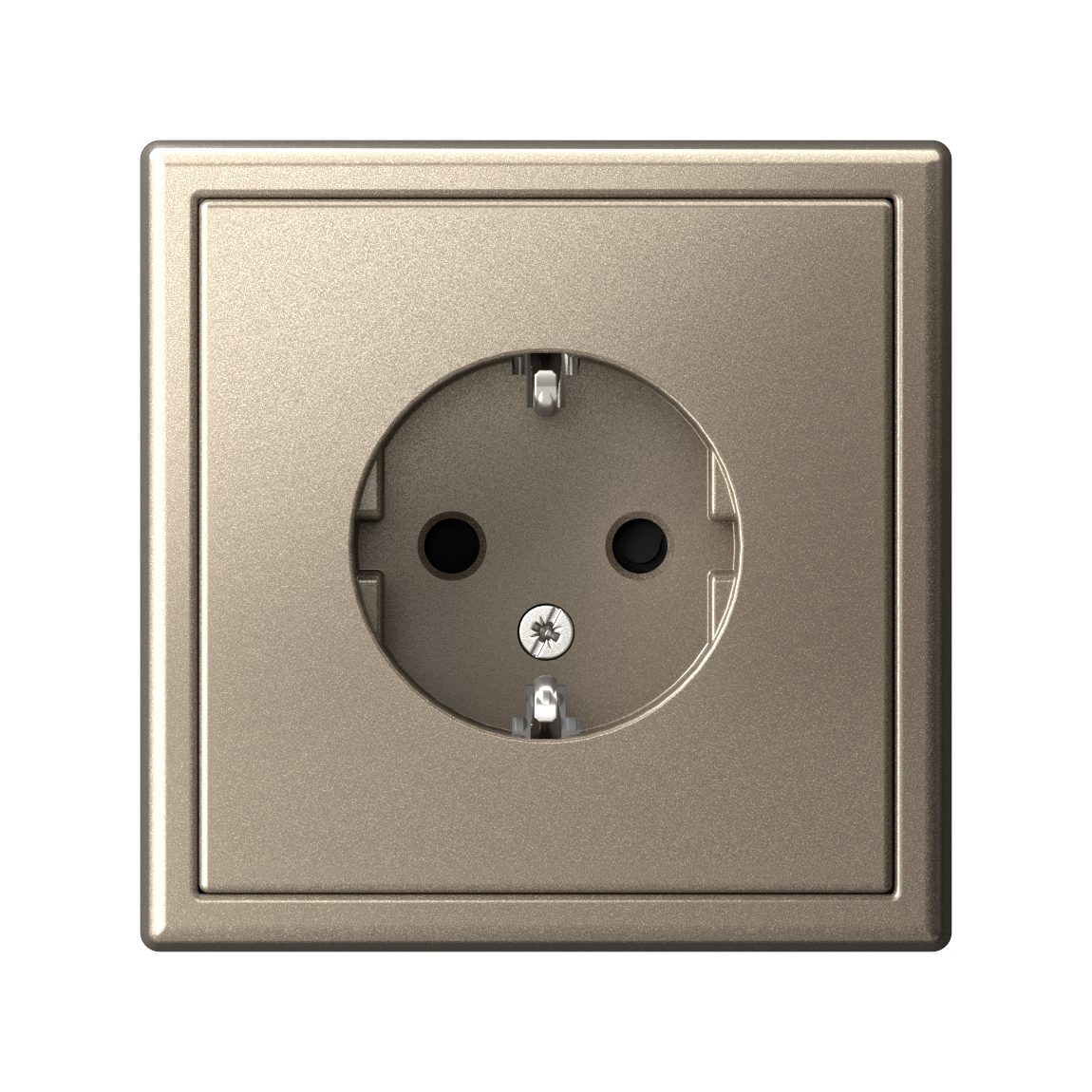 ARTGALLERY розетка с заземлением со шторками, 16А, механизм, шампань Systeme Electric GAL000545