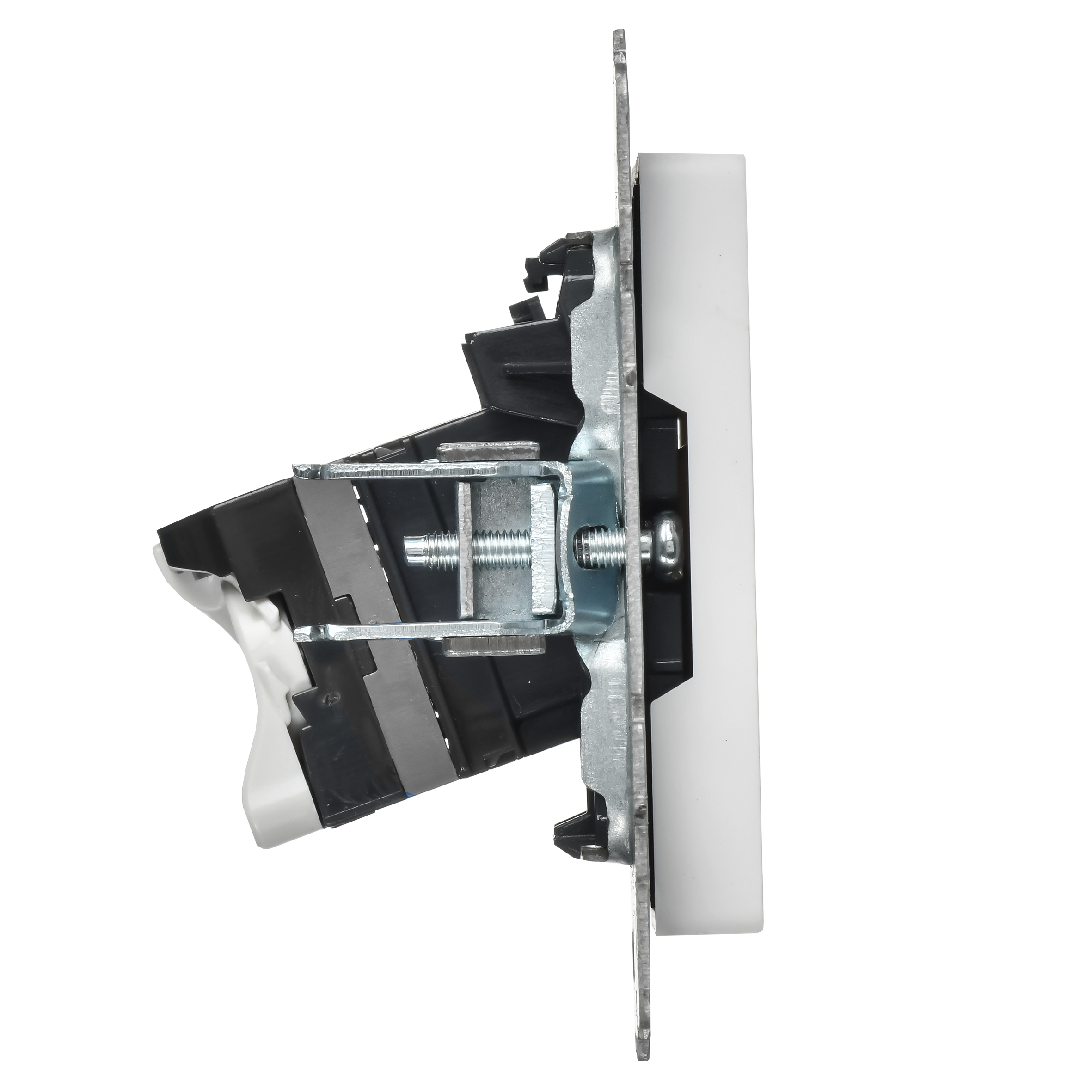 BRITE Розетка компьютерная двойная кат.5E RJ45 РК10-2-БрАБ арктический белый IEK BR-K20-1-K91