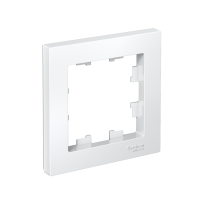 Рамка однопостовая ATLASDESIGN белый Systeme Electric ATN000101