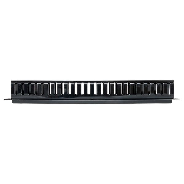 Органайзер кабельный TERACOM PRO с крышкой 19'' 1U пластиковый черный EKF TRP-1CORF-PL-BK