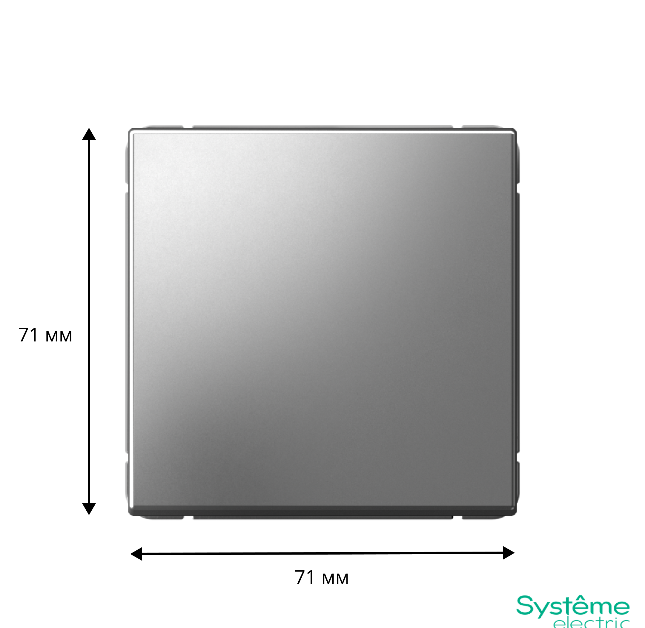 ARTGALLERY Перекрестный переключатель, сх.7, 10АХ, сталь Systeme Electric GAL000971