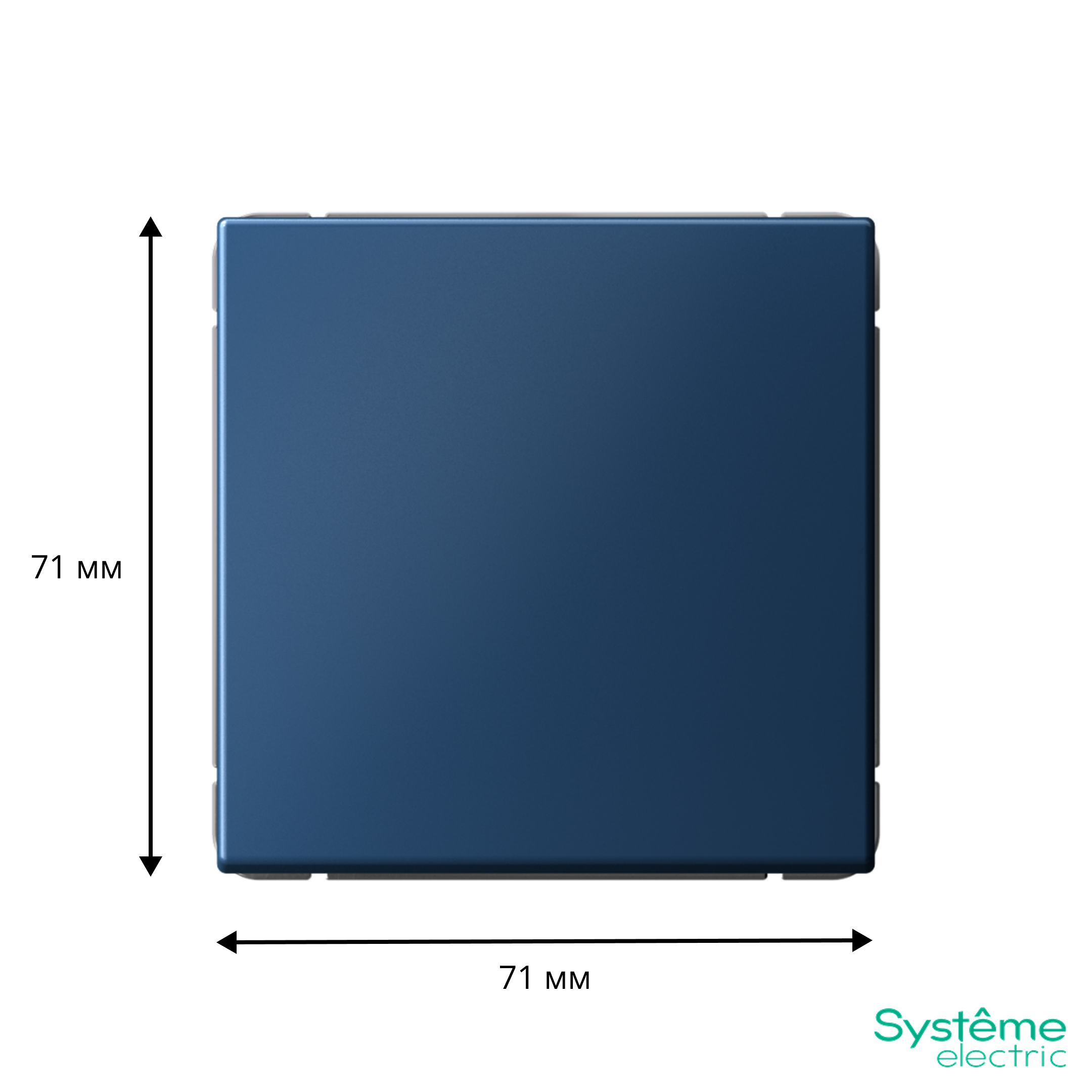 ARTGALLERY 1-клавишный выключатель, сх.1, 10АХ, аквамарин Systeme Electric GAL001111
