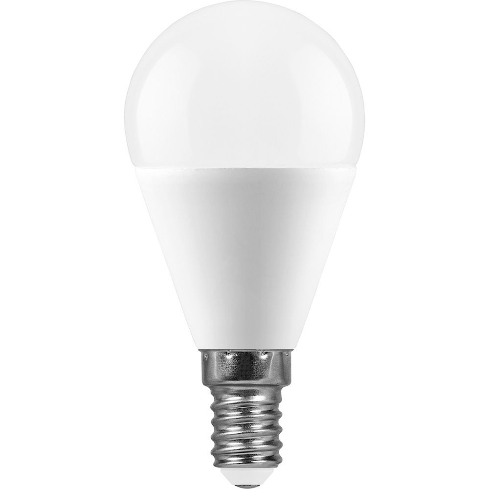 Лампа светодиодная LED 13вт Е14 теплый матовый шар FERON LB-950 38101