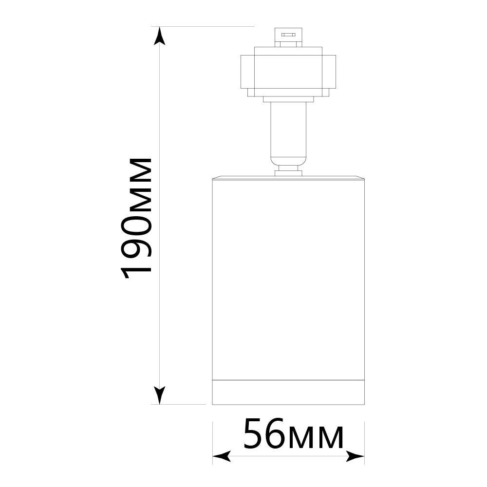 Светильник трековый на шинопровод ДПО GU10 без лампы IP40 белый FERON AL155 32473