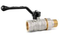 Кран шаровой со сгоном (американка) рычаг ВН/НР Ду20 Ру40 (3/4') LD Pride 47.20.В-ГШ.Р LD 47.307.20