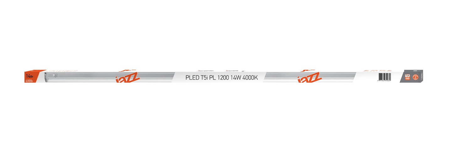 Светильник светодиодный ДПО-14Вт T5i 1200мм 4000K пластиковый 85-265V JazzWay 2850669А 2850669A