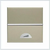 Zenit Механизм электронного клавишного светорегулятора 40-450Вт 2 модуля шампань ABB N2260 CV 2CLA226000N1901