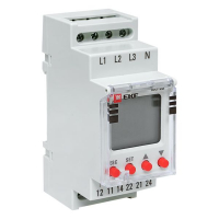 Реле контроля фаз с LCD дисплеем RKF-2S с нейтралью EKF rkf-2s