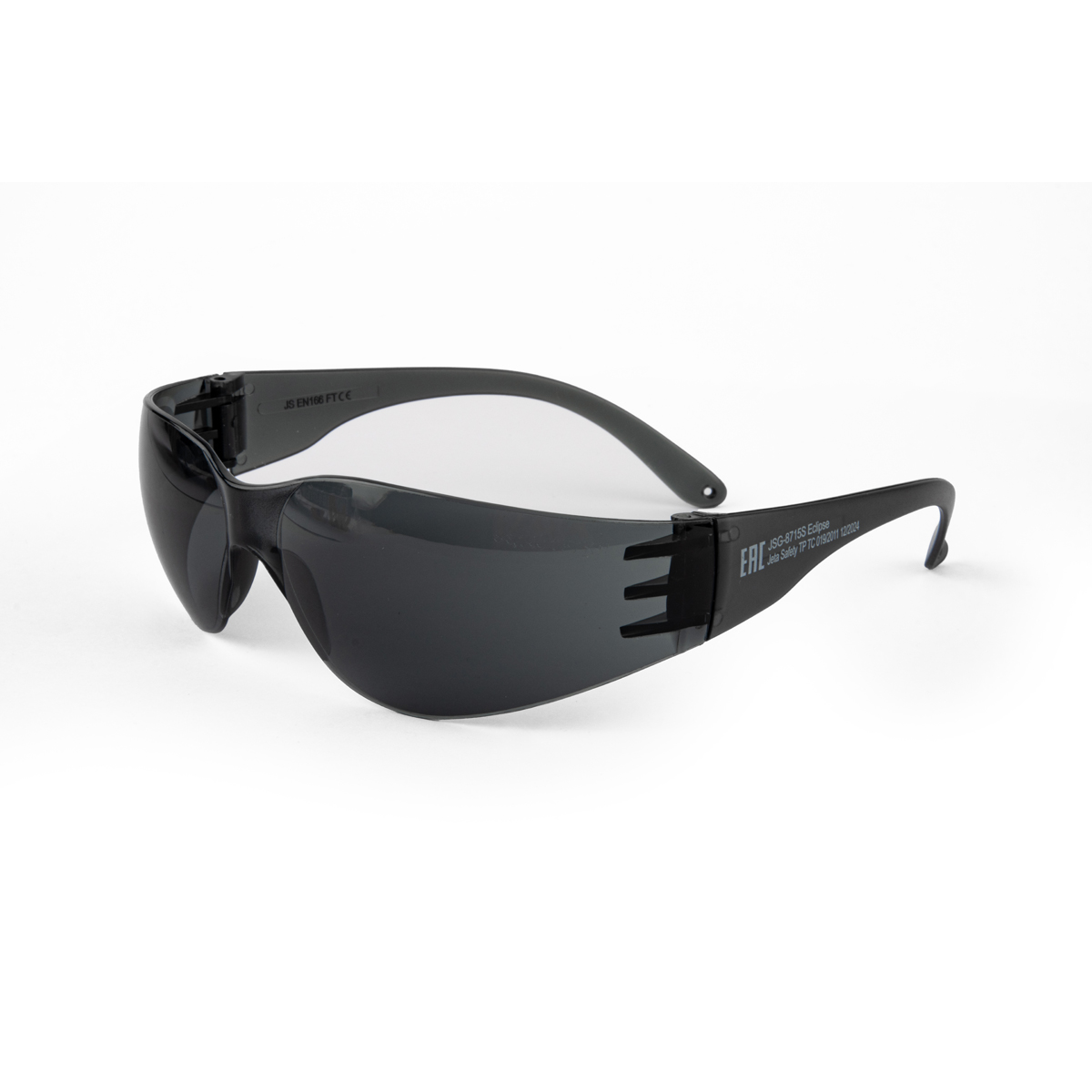 Очки открытые JSG-8715S Eclipse, дымч.линзы, антизапотев. покр.+против царапин Jeta Safety