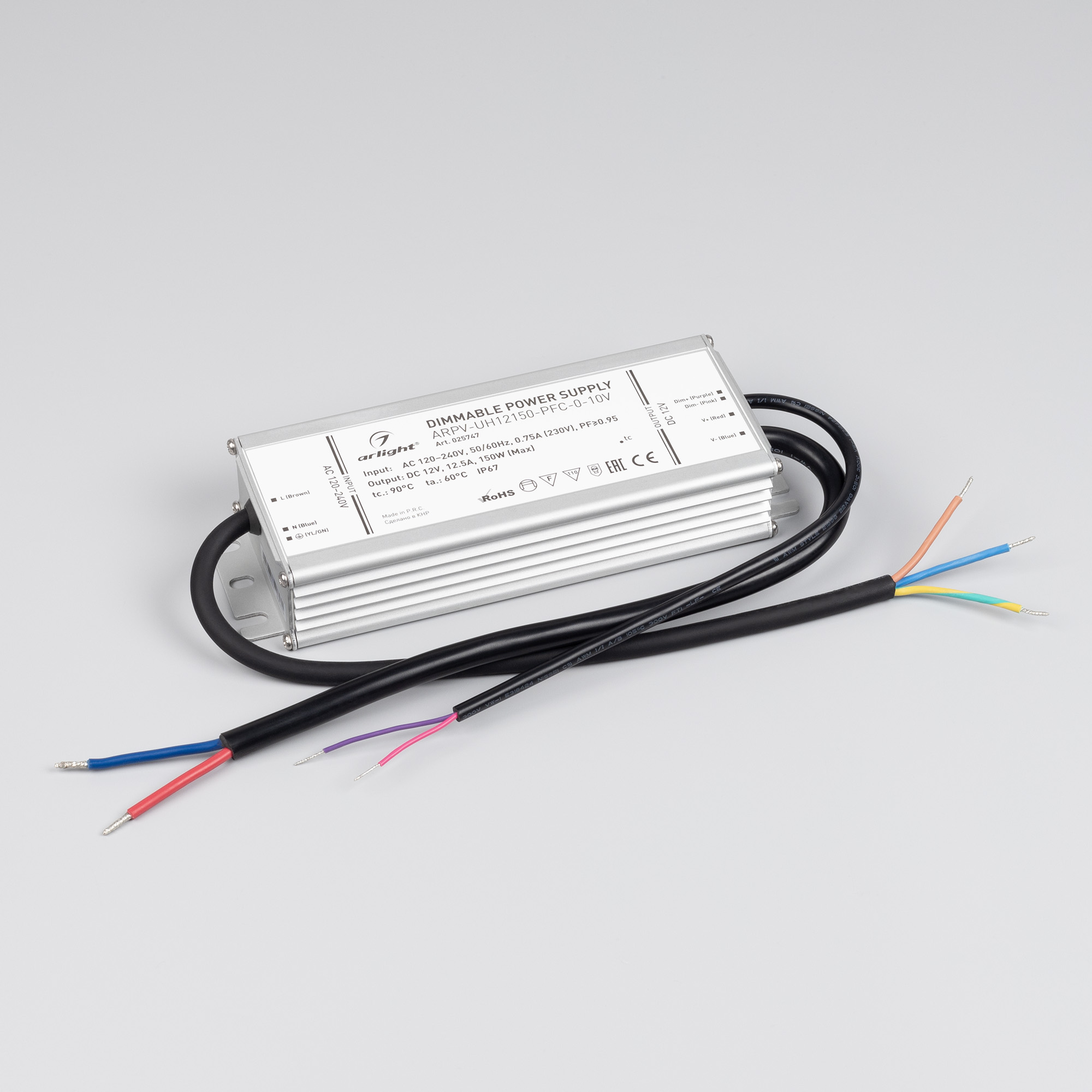 Диммер SMART-D3-DIM (12-24V, 8A, 2.4G) (ARL, IP20 Пластик, 5 лет) Arlight 024184