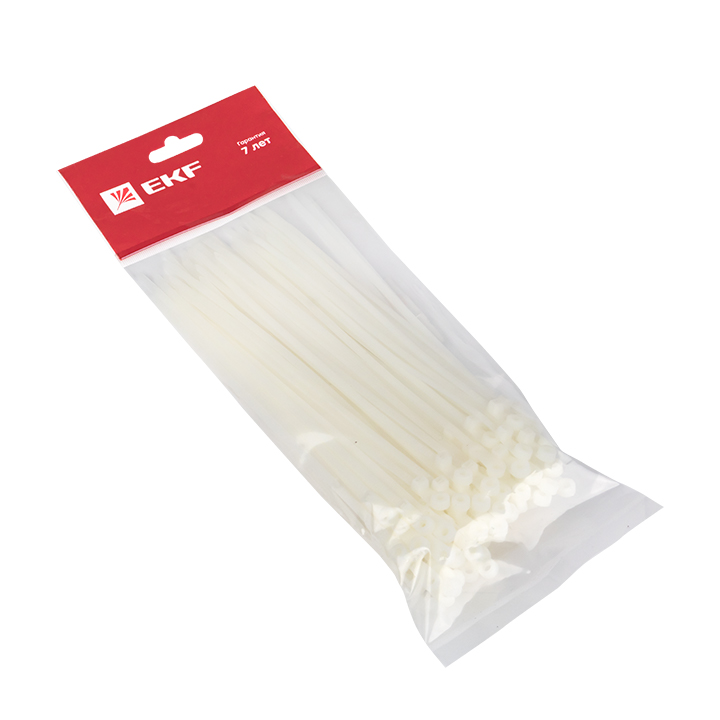 Хомут нейлоновый с отверстием для крепления       3.6х200 Simple (100шт) EKF plc-c-o-3.6x200
