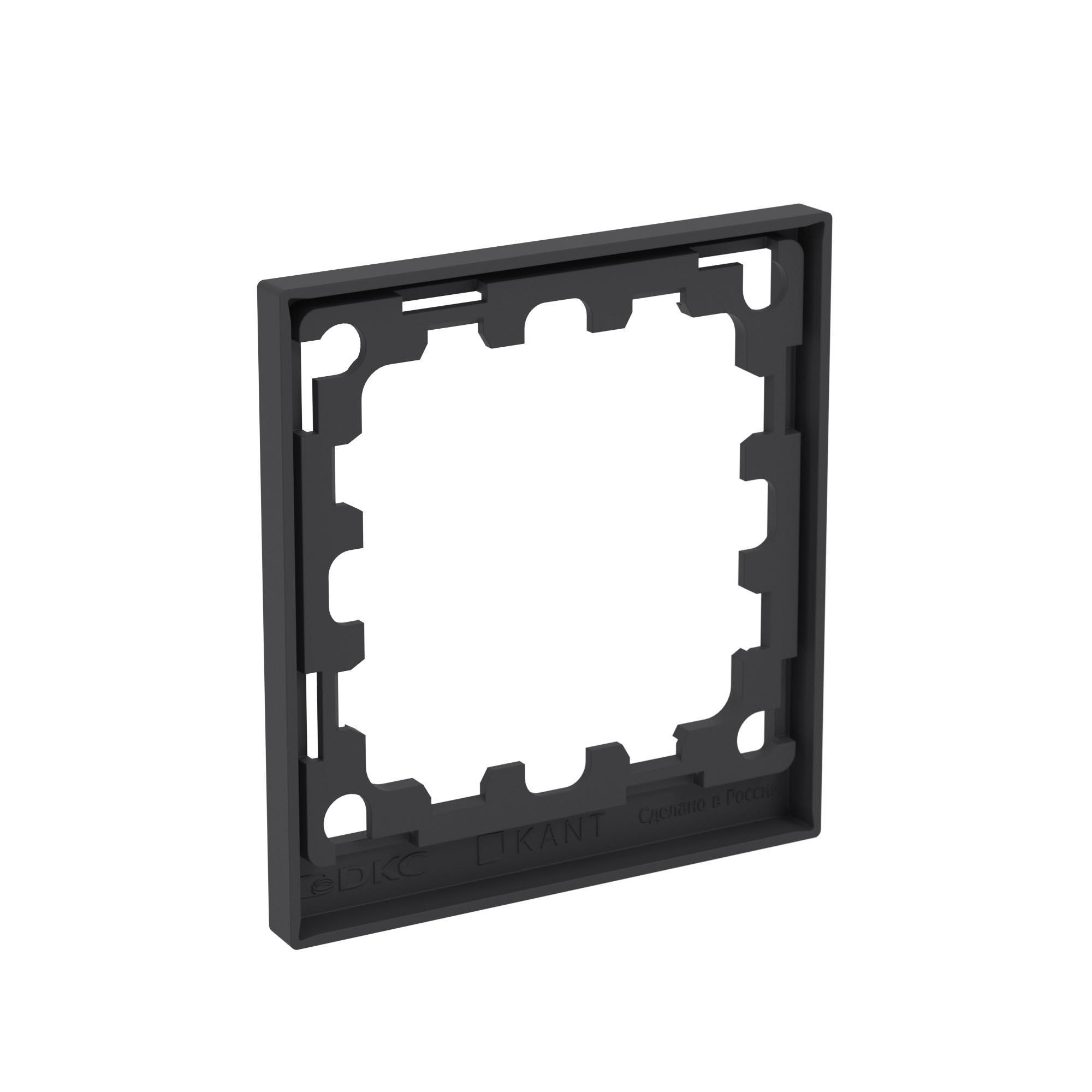 Рамка 1 пост IP44, KANT, черный уголь DKC 7012942