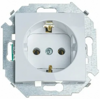 15 Розетка с заземлением 16А 250В винтовой зажим белый Simon 1591432-030