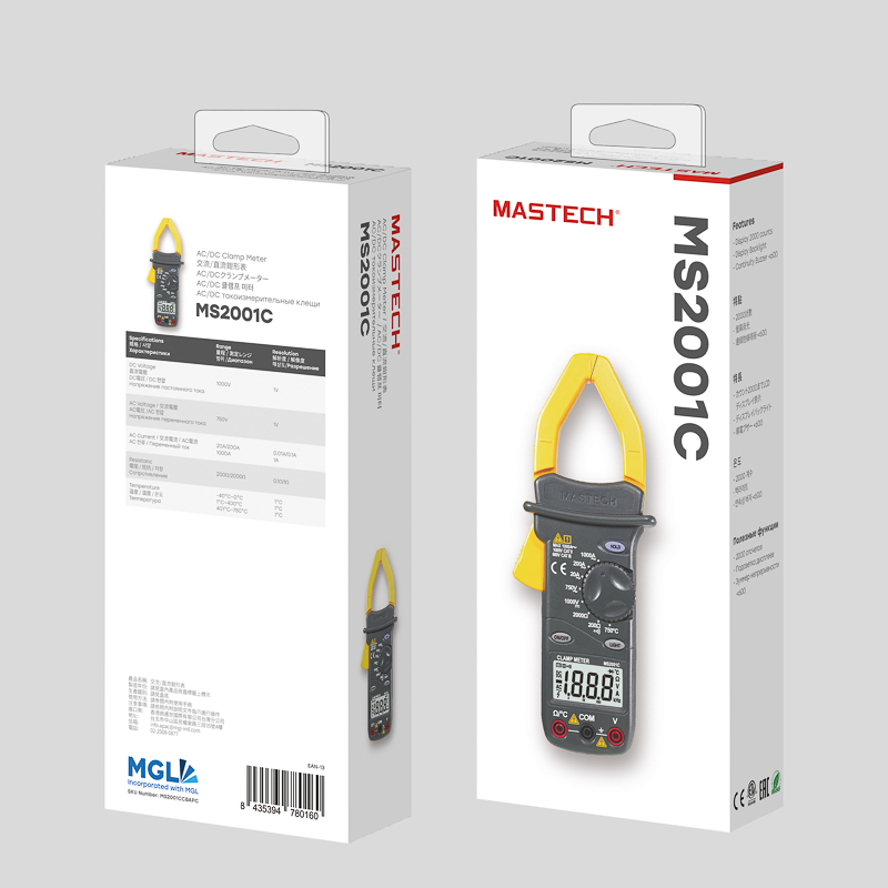 Токовые клещи MS2001C MASTECH 13-1310