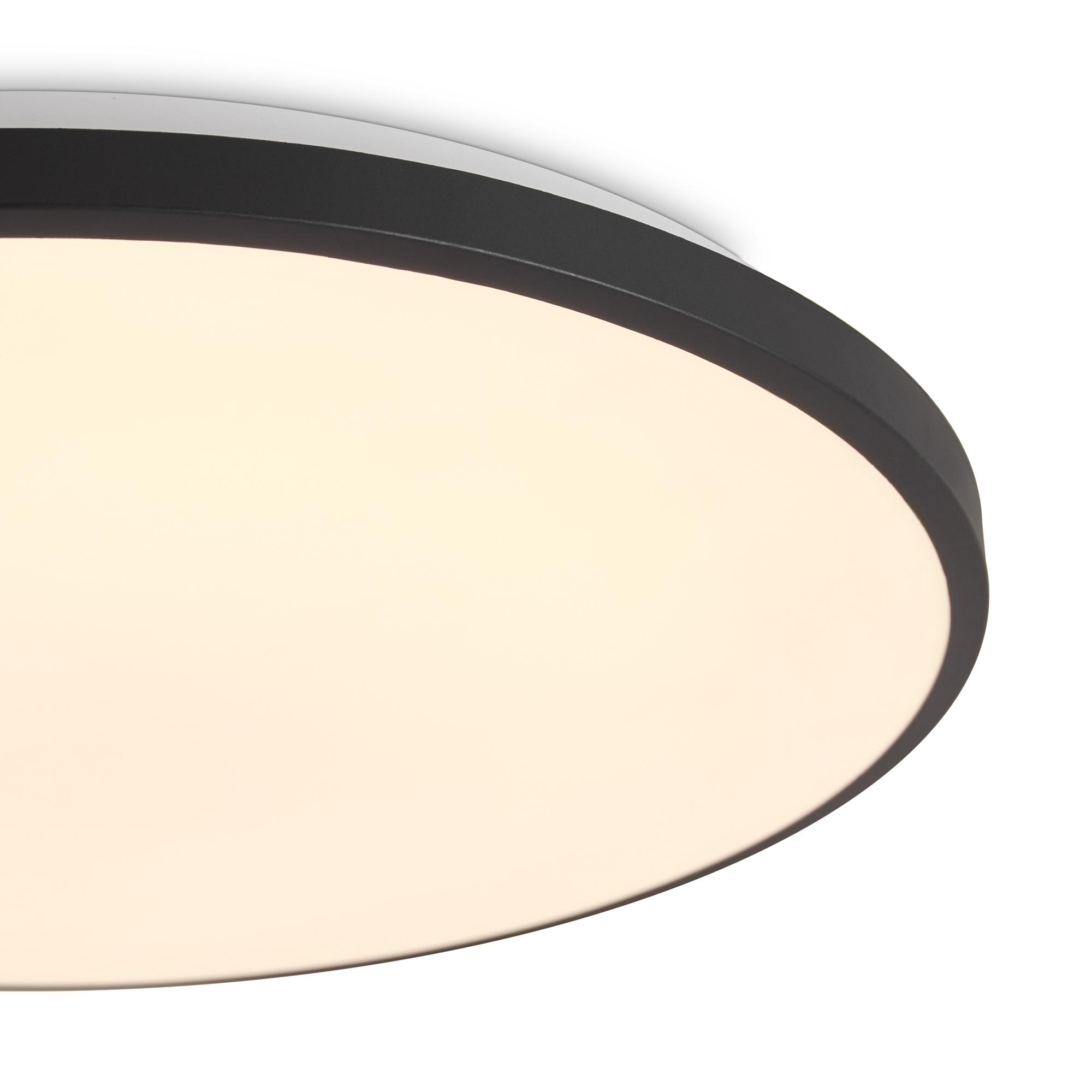 Светильник потолочный Obelle LED 24W 2000Лм 3000-6500К, RGB IP20 Черный Freya FR6211CL-L24B